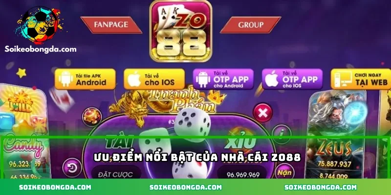 Nhà cái Zo88 thoả mãn đam mê cá cược