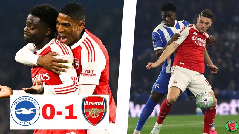 Pháo Thủ thắng tối thiểu ở trận Brighton vs Arsenal