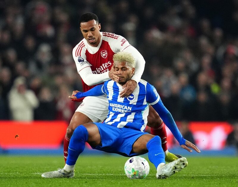 Gabriel xuất sắc nhất trận Brighton vs Arsenal